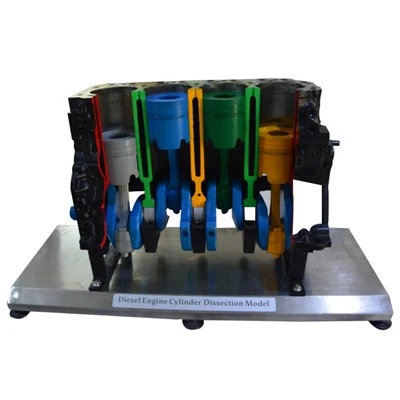 Angezogene Dieselmotorteile